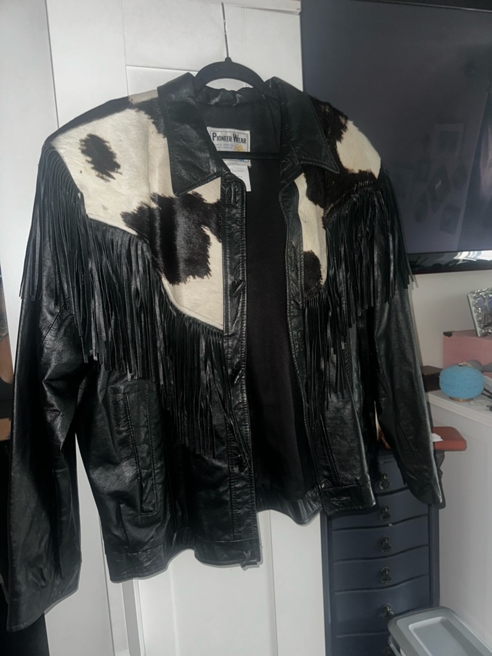 VINTAGE PIONEER WEAR Genuine Leather / Calf Hair - Picture 3 of 12